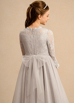 Azazie Lamb Girl vestidos de niña de las flores Vestido de Escarcha de Encaje de Princesa image6