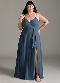 Azazie Akita Bridesmaid Dresses Neptune A-Line Chiffon Dress image5