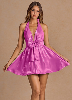 Journee Camellia Pink Mini Dress image1