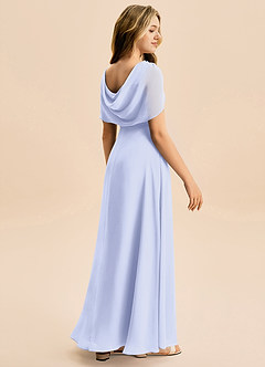 Azazie Emma Junior Klä av A-Line i Chiffong Plisserad image6