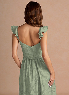 Denisse Agave Green Midi Dress image6