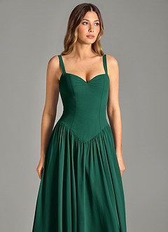 Azazie Evadina Suknie dla druhen Linia A Gorset Szyfon Do ziemi Sukienka image6