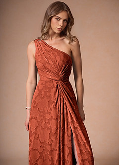 Hermosa Auburn One Shoulder Maxi Dress image11
