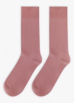 front Matching Matte Satin Wide Tie and Cotton Socks Set