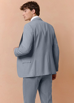 front Collins Hellblau Zweireihiger Anzug aus Wollmischung