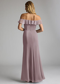 Azazie Sophie Bridesmaid Dresses Dusk A-Line Off the Shoulder Chiffon Convertible Dress image3