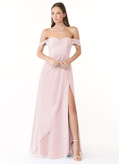 Azazie Millie Bridesmaid Dresses A-Line Sweetheart Neckline Chiffon Floor-Length Dress image2
