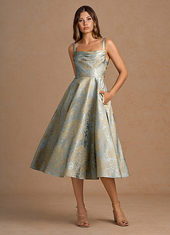 Midi jurk Melusine Vintage Sininen image4