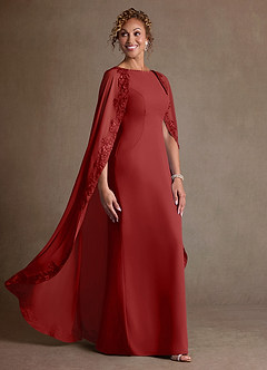 Azazie Artemisia Suknie dla Matki Panny Młodej Osłona Koronka Szyfon Długość podłogi Sukienka image2