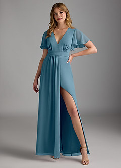 Azazie Zaniah Bridesmaid Dresses Bermuda A-Line Chiffon Dress image4