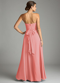 Azazie Tamira Suknie dla druhen Linia A Pofałdowany Szyfon Do ziemi Sukienka image4