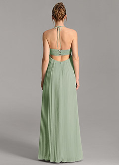 Azazie Addison Bridesmaid Dresses Dusty Sage Empire Sweetheart Neckline Chiffon Dress image2