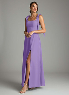 Azazie Debra Bridesmaid Dresses Tahiti A-Line with Pockets Chiffon Convertible Dress image8