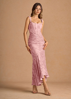 Maxi jurk Tiana Koraalroze image3