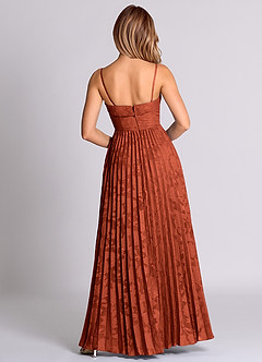 Azazie Mariana Bridesmaid Dresses Auburn A-Line Strapless Floral Burnout Convertible Dress image8