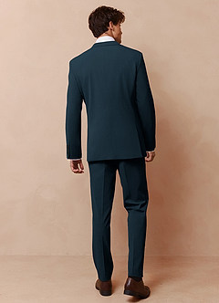 front Savile Sinivihreä Villasekoitteinen 3-osainen puku