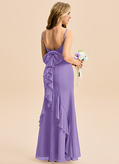 Azazie Lioren Junior Jurk van Chiffon met Zeemeermin Boog Tahiti image1