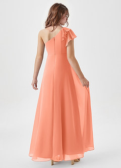 Azazie Arabella Junior Sunset A-Line Ruched Chiffon Dress image2