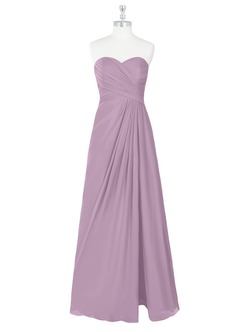 Azazie Arabella Allure Brautjungfernkleider Wandelbar A-Linie Herzausschnitt Chiffon Kleid Blauregen image8