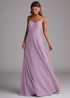 Azazie Marley Bridesmaid Dresses Wisteria A-Line Off the Shoulder Chiffon Convertible Dress image5