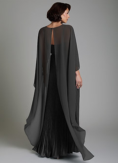 Azazie Micah Bridesmaid Dresses Black A-Line Corset Stretch Satin Convertible Dress image2