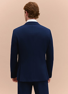 front James Blue Structured Stretch 3-piece suit