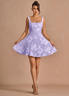 Brynn Pale Purple Mini Dress image4