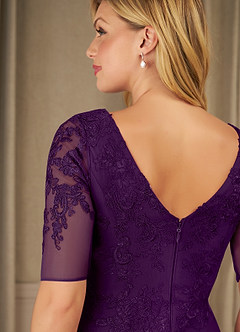 Azazie Ivanna Mère de la mariée Robes Robe Sirène en Dentelle Grain De Raisin image6