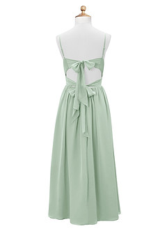 Azazie Zeya Junior Agave A-Line Chiffon Dress image8