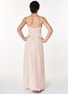 Azazie Naeem Junior Rose Petal A-Line Ruched Chiffon Dress image2