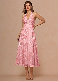 Josee Pink Midi Dress image4