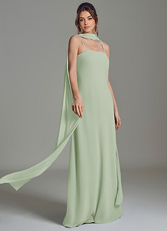 Azazie Ilana Bridesmaid Dresses Dusty Sage A-Line Strapless Chiffon Dress image7