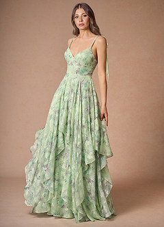 Harmony Sage Floral Maxi Dress image5