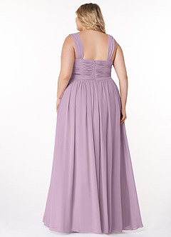 Azazie Zapheira Bridesmaid Dresses Wisteria A-Line Ruched Chiffon Dress image8