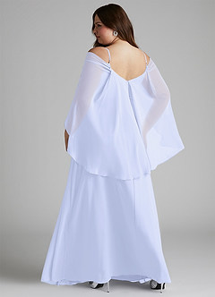 Azazie Cienna Bridesmaid Dresses Lavender A-Line Off the Shoulder Chiffon Dress image8