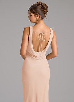 Azazie Rylina Bridesmaid Dresses English Rose Mermaid Pleated Chiffon Dress image2