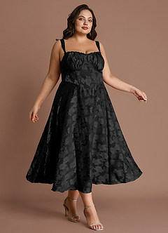 Sylvie Midi Klänning Svart image7