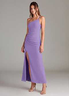 Azazie Eren Bridesmaid Dresses Tahiti Mermaid One Shoulder Chiffon Dress image1