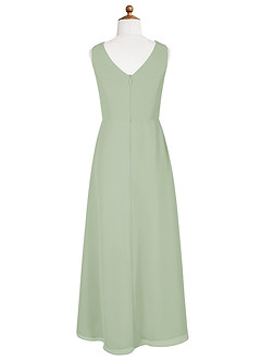 Azazie Odelia A-Line Pleated Chiffon Asymmetrical Junior Bridesmaid Dress image7