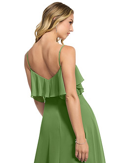 Azazie Jean Bridesmaid Dresses Basil A-Line Chiffon Convertible Dress image5