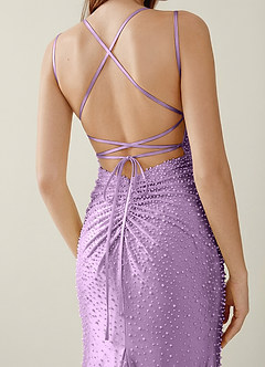 Sylvan Wisteria V-neck Hot Rhinestones Corset Prom Dress image6