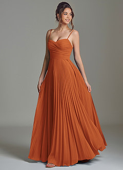 Azazie Catie Brautjungfernkleider Eine Linie Herzausschnitt Chiffon Kleid Kanel image5