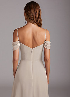 Azazie Marley Bridesmaid Dresses Frost A-Line Off the Shoulder Chiffon Convertible Dress image10