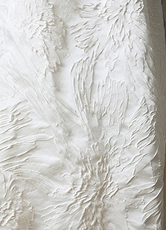 Azazie Skylin Wedding Dresses Diamond White Ball-Gown with Pockets Floral Jacquard Dress image13