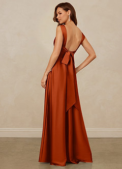 Christian Siriano Bridal for Azazie 1001 Bridesmaid Dresses Paprika A-Line Sweetheart Neckline Stretch Satin Dress image2