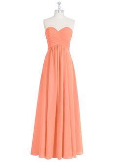 Azazie Yazmin Bridesmaid Dresses Sunset A-Line Sweetheart Neckline Chiffon Convertible Dress image8