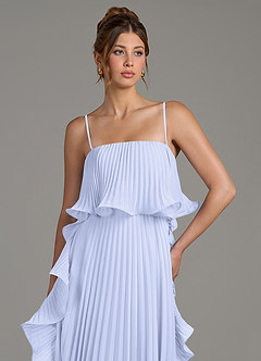 Azazie Alexia Bridesmaid Dresses Lavender A-Line Ruched Chiffon Dress image2