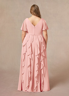 Azazie Watson Abiti per la Madre della Sposa Abito A-Line in Chiffon con Scollo a V Rosetta image7