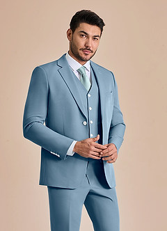 front James Bleu Clair veste de costume