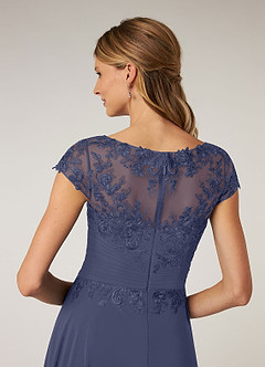 Azazie Shonda Mother of the Bride Dresses Stormy Lace Chiffon Dress image7